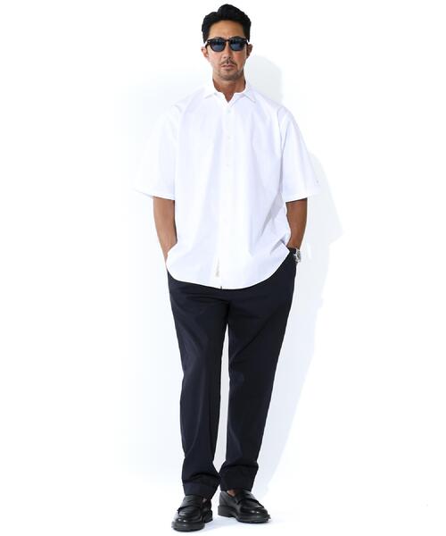 【美品】ドレステリア ✖️干場義雅　ワンプリーツコットンパンツ　ホワイト DRESSTERIOR（ドレステリア） パンツ 「干場義雅×MOVB×DRESSTERIOR
