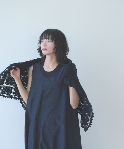 ストール マフラー cotton square lace ショール レディース_18