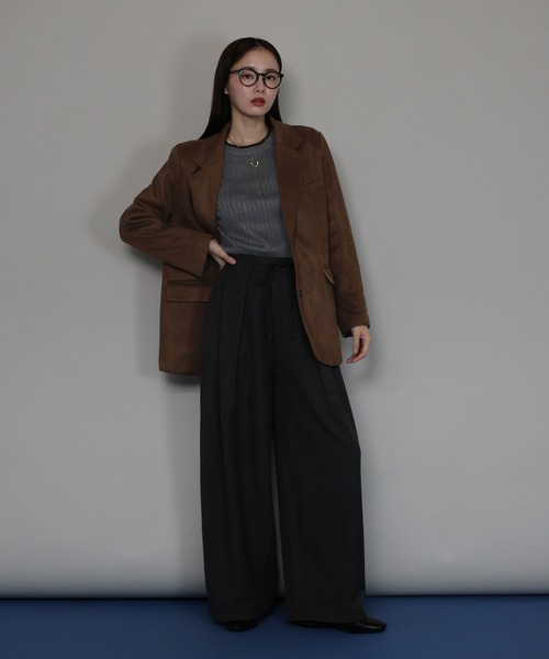 「J by blue」 テーラードジャケット MEDIUM キャメル レディース_画像7