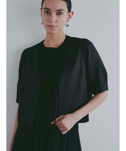 HER. ブラウス シャツ リネンスカラップブラウス レディース 