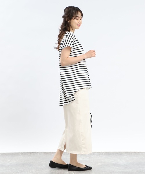 「GLOBAL WORK Smile Seed Store」 タイトスカート MEDIUM アイボリー レディース_画像3