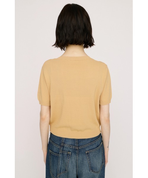 SLY（スライ） サマーニット ニット セーター ARGYLE FRONT BUTTON