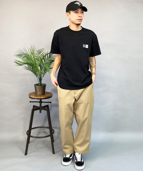 「NEW ERA」 半袖Tシャツ M ホワイト メンズ_画像4