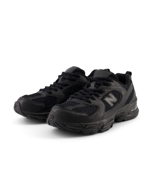 「New Balance」 ローカットスニーカー 24.0cm ブラック メンズ_画像5