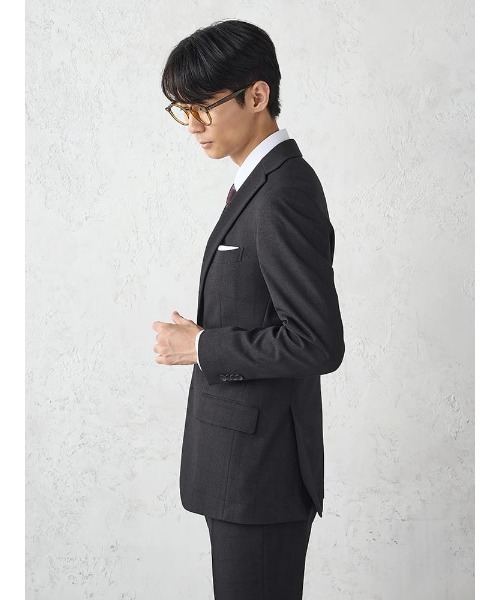 「Perfect Suit FActory」 3ピーススーツ Y6 ブラック メンズ