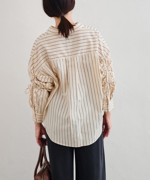 「U by SPICK&SPAN」 長袖シャツ FREE ブルー レディース_画像3
