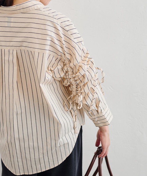 「U by SPICK&SPAN」 長袖シャツ FREE ブルー レディース_画像5