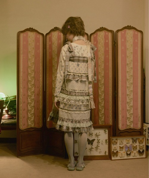 スカート rurumu:/ルルムウ/collage 2way tired skirtの画像