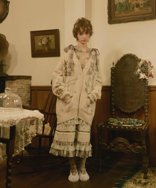 スカート rurumu:/ルルムウ/collage 2way tired skirtの画像