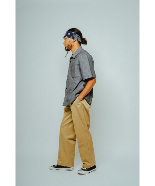「BIG MIKE」 半袖シャツ X-LARGE ダークインディゴブルー メンズ_画像8