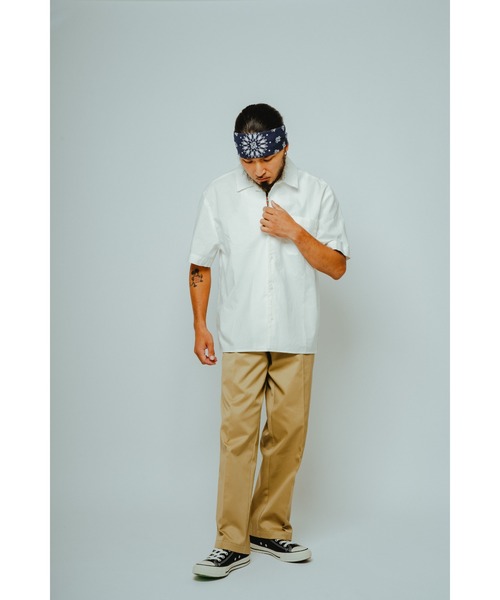 「BIG MIKE」 半袖シャツ X-LARGE ダークインディゴブルー メンズ_画像9