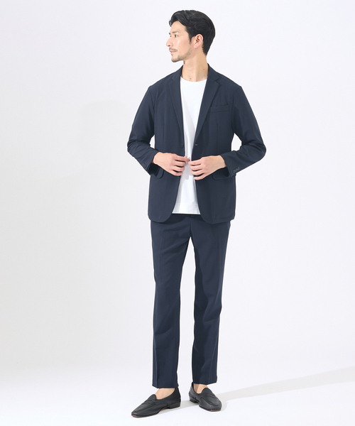「ABAHOUSE GRAY」 スラックス 46 ネイビー メンズ_画像3