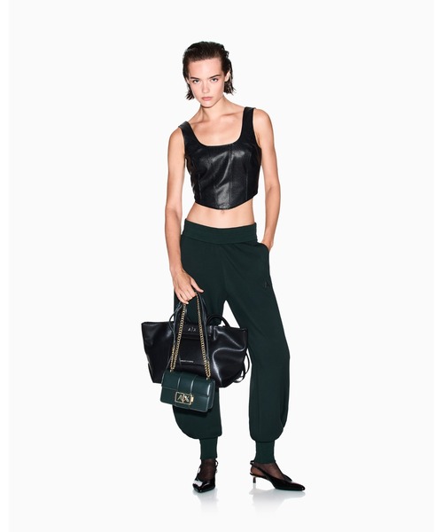 「ARMANI EXCHANGE」 イージーパンツ SMALL ブラック レディース_画像7