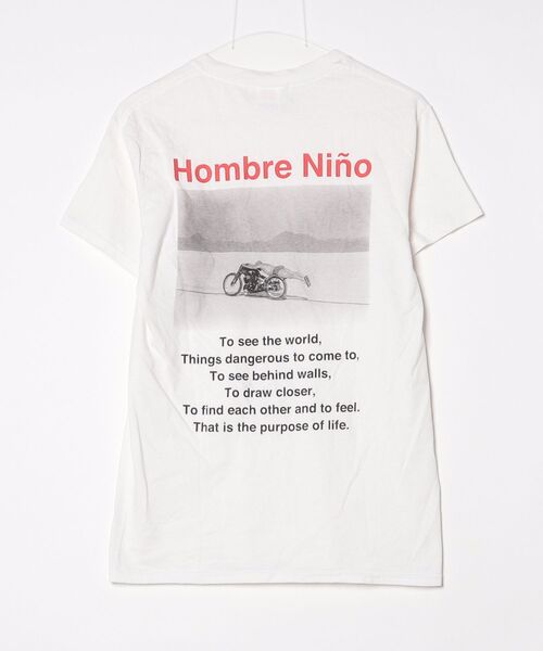 「Hombre Nino」 半袖Tシャツ S ホワイト レディース_画像2