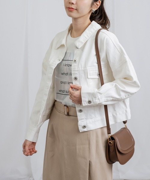 「ANNA LUNA」 デニムジャケット MEDIUM オフホワイト レディース_画像4
