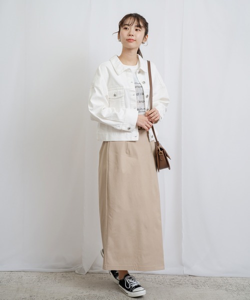 「ANNA LUNA」 デニムジャケット MEDIUM オフホワイト レディース_画像6