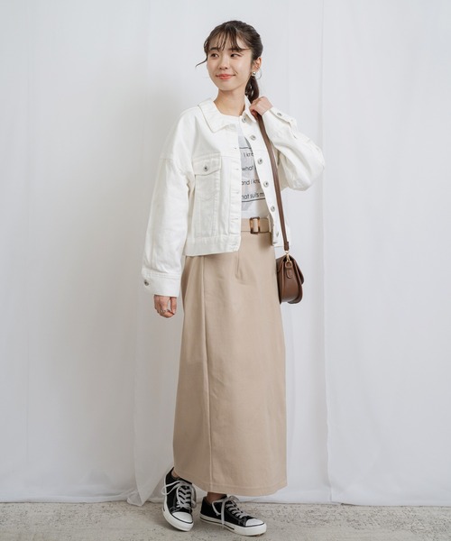 「ANNA LUNA」 デニムジャケット MEDIUM オフホワイト レディース_画像7