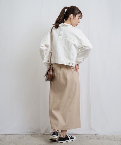 「ANNA LUNA」 デニムジャケット MEDIUM オフホワイト レディース_画像9