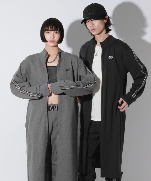 「Anui」 カーディガン MEDIUM グレー レディース_画像3