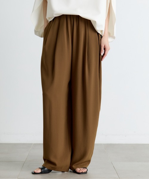 CLANE（クラネ） ワイドパンツ パンツ DRAWSTRING LOOSE TUCK PANTS