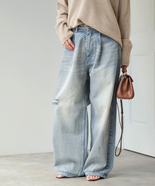 「Spick & Span」 デニムパンツ 28 ブルー レディース_画像2