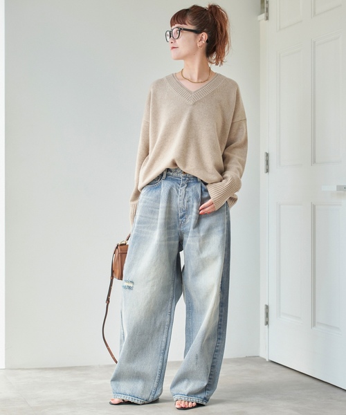 「Spick & Span」 デニムパンツ 28 ブルー レディース_画像4