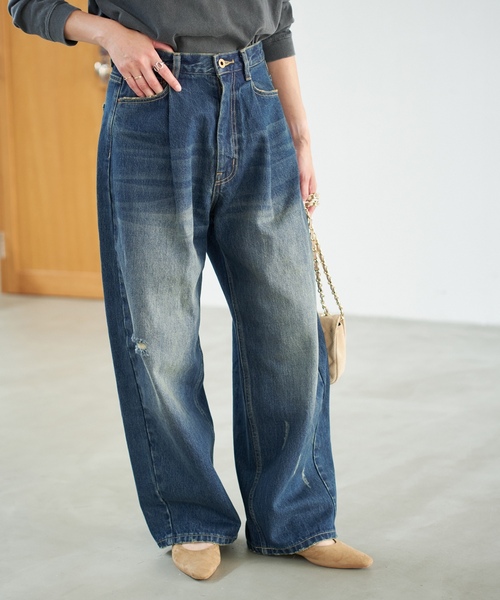 「Spick & Span」 デニムパンツ 28 ブルー レディース_画像10
