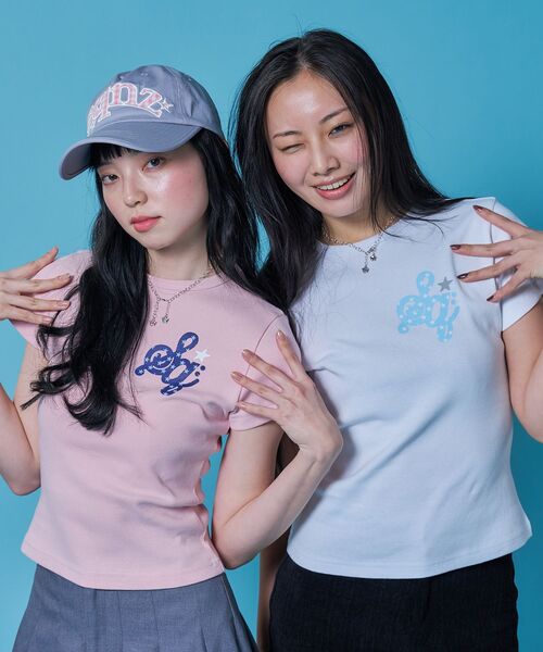 「SEQUENZ」 半袖Tシャツ LARGE ブラック レディース_画像8