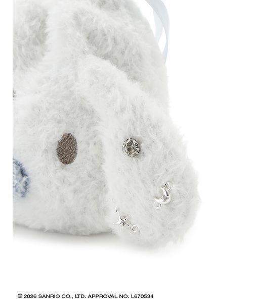 SNIDEL HOME ポーチ 「WEB限定」「Cinnamoroll」巾着ニットポーチ