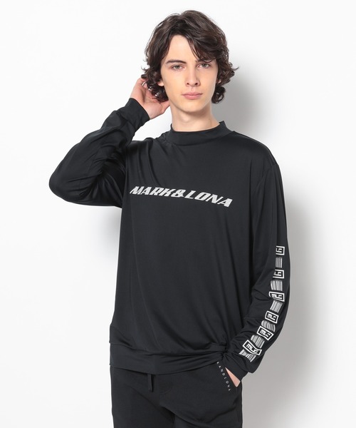 MARK & LONA Vネック プルオーバー ブラック L MARK&LONA（マークアンドロナ） 「MARK & LONA」 長袖Tシャツ 48