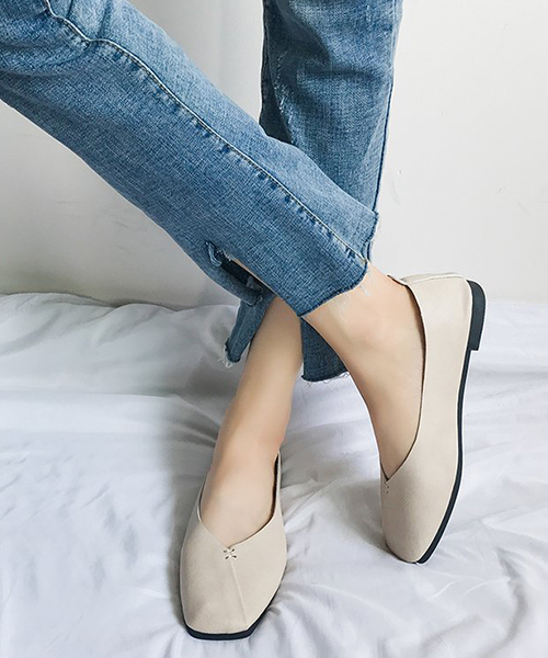 シューズ バレエシューズ C U L Vカット フラットシューズ スクエアトゥ 靴 Chw709 Zozotown Paypayモール店 通販 Paypayモール