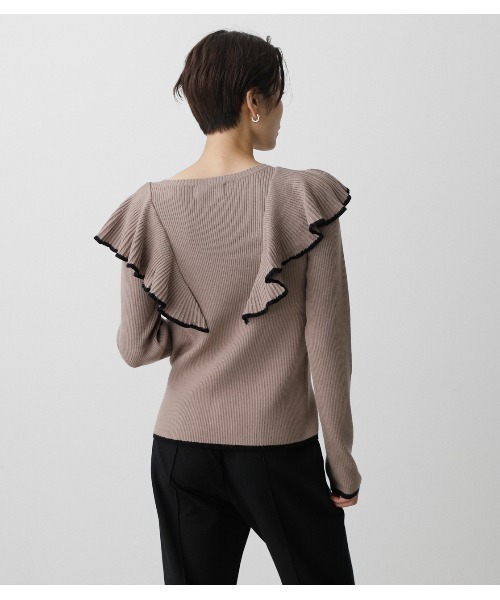 AZUL BY MOUSSY（アズールバイマウジー） ニット FRONT FRILLED KNIT