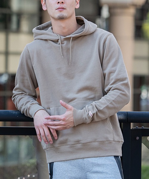 【CASABLANCA】ゴシック ロゴ コットン スウェットパーカー Men Goodwear (グッドウェア) USAコットン 無地 プルオーバー BIG