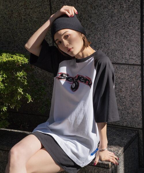 シャルボン ナンバリング Tシャツ ラグラン S ランニング シャルボン ナンバリング Tシャツ ラグラン S ランニング