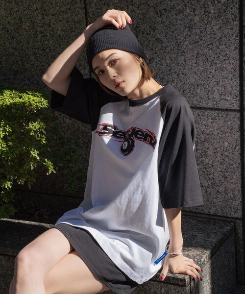 tシャツ Tシャツ メンズ 「SEQUENZ」SPEED BALL RAGLAN S/S TEE / スピードボール ラグラン ツイルワッペン 半袖｜zozo｜04