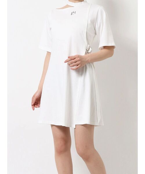 ♡美品♡ EATME チョーカーミニワンピース EATME ワンピース チョーカーアシメミニTワンピース : ZOZOTOWN