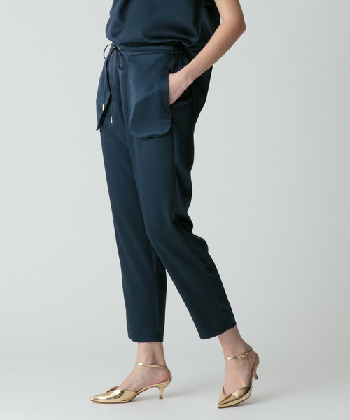 allureville（アルアバイル） パンツ サテンイージーパンツ レディース