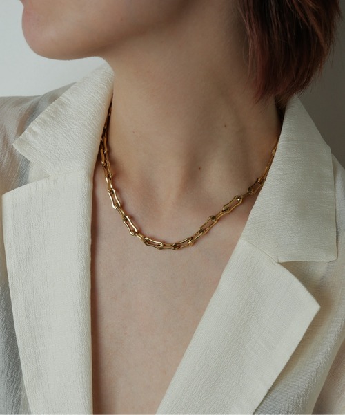 ORLEAN ネックレス 金属アレルギー対応 ボリュームチェーンネックレス