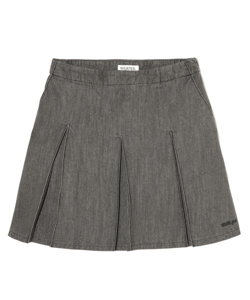 MILKFED.（ミルクフェド） デニムスカート BOX PLEAT MINI SKIRT