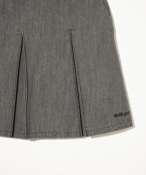MILKFED.（ミルクフェド） デニムスカート BOX PLEAT MINI SKIRT