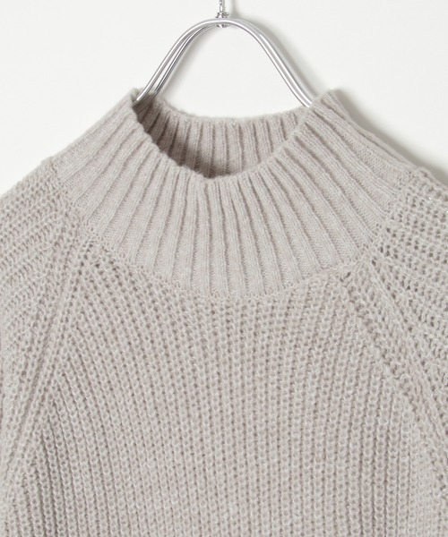 notch. ワンピース ロングスリーブハイネックニットワンピース