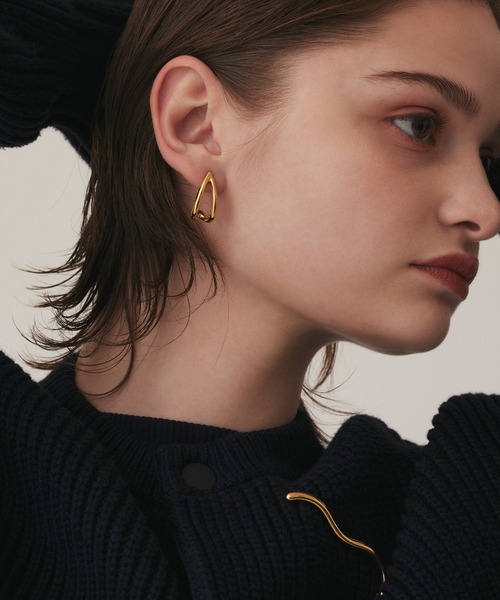 CENE（セネ） ピアス 「CENE」セネ/ダブルラインドロップピアス