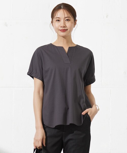 tシャツ 「接触冷感」プレーティングジャージー フレンチスリーブ カットソー レディース