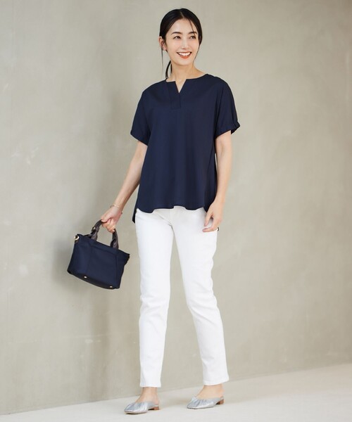 tシャツ 「接触冷感」プレーティングジャージー フレンチスリーブ カットソー レディース tシャツ 「接触冷感」プレーティングジャージー フレンチ