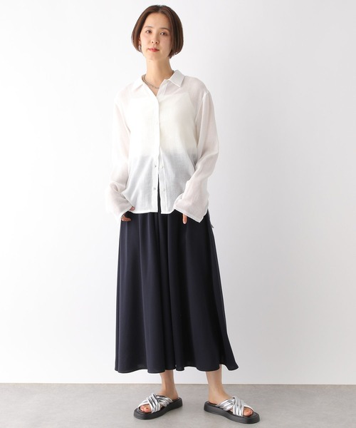 LEPSIM ブラウス シャツ シアー楊柳シャツ 122004 レディース