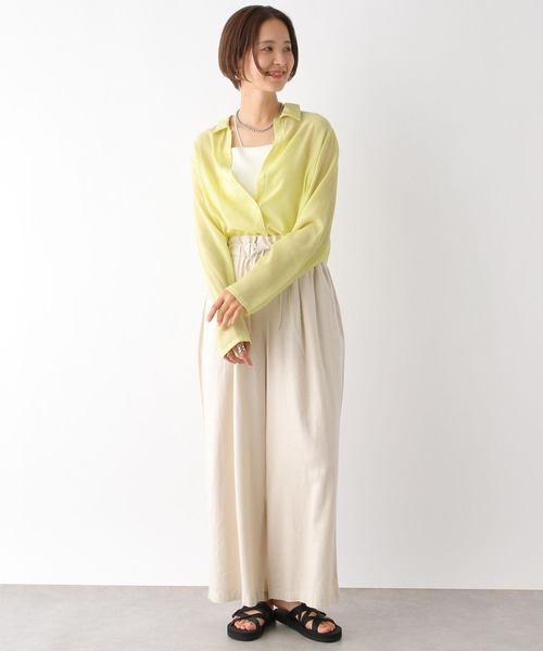 LEPSIM ブラウス シャツ シアー楊柳シャツ 122004 レディース