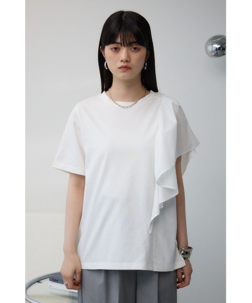 tシャツ デザインアシンメトリートップス レディース 楽天市場】＼13％OFFクーポン対象／裾変形デザイン