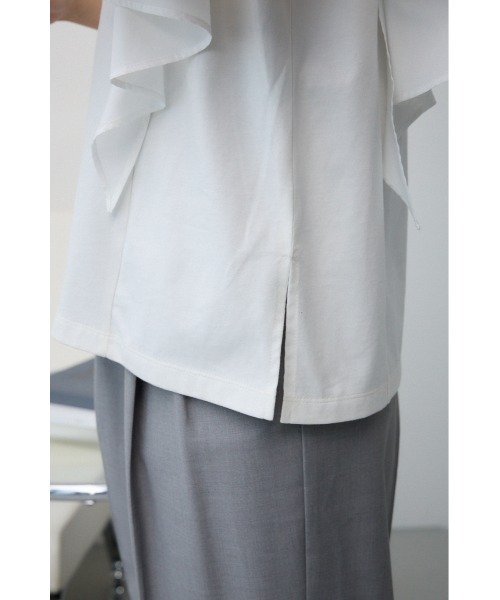 AZUL BY MOUSSY tシャツ サイドラッフルアシンメトリートップス
