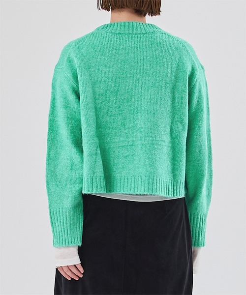 ur's（ユアーズ） ニット セーター クルーネッククロップドオーバー