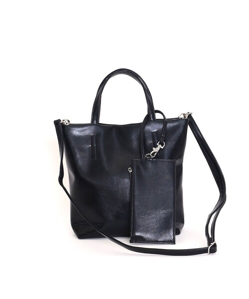 COOCO（クーコ） トートバッグ メタリックフェイクレザー2WAY